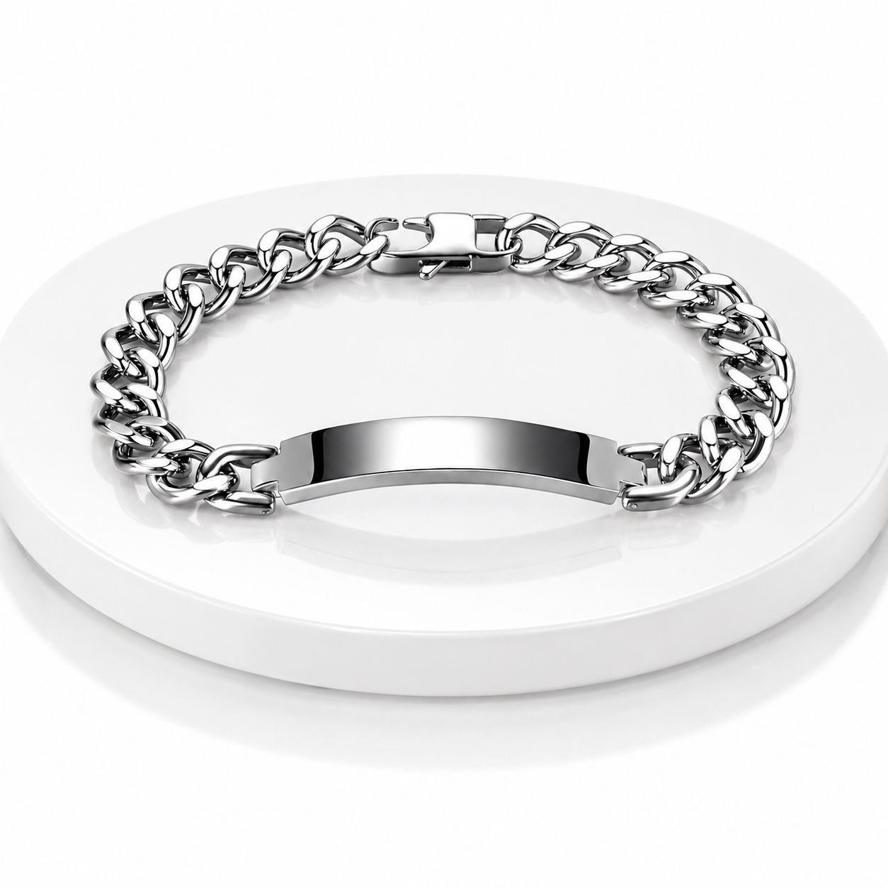 Bracelet Identité en Acier Inoxydable